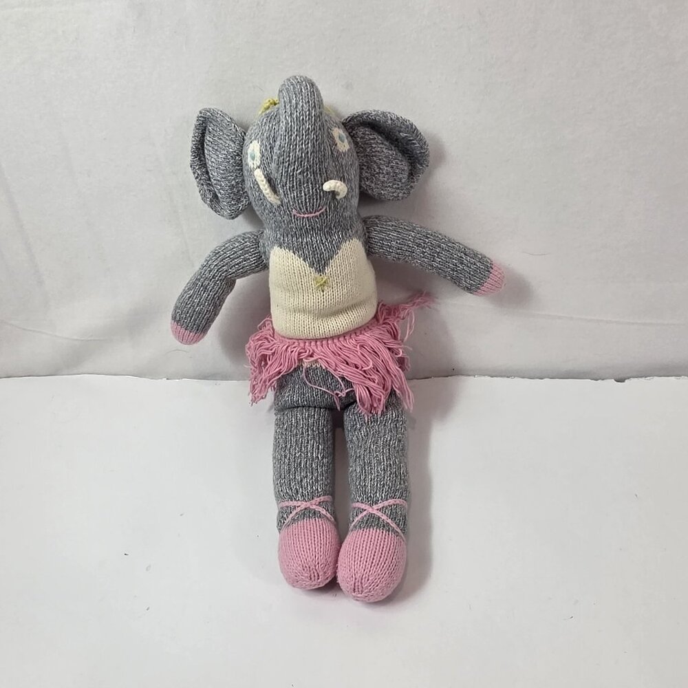 BlaBla plush Doll Josephine Elephant Ballerina Plush Knit Stuffed Toy Peru